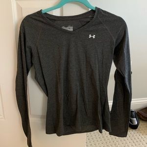 Dark gray long sleeve fitted under armor SIZE SM